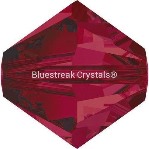 Swarovski Crystal Beads Bicone (5328) Ruby-Swarovski Crystal Beads-3mm - Pack of 25-Bluestreak Crystals