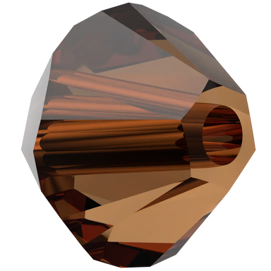 Serinity Crystal Beads Bicone (5328) Smoked Amber - Bluestreak Crystals