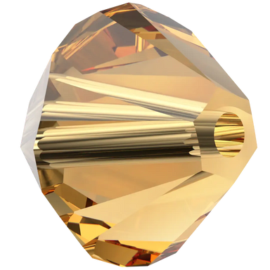 Swarovski Crystal Beads Bicone (5328) Topaz - Bluestreak Crystals
