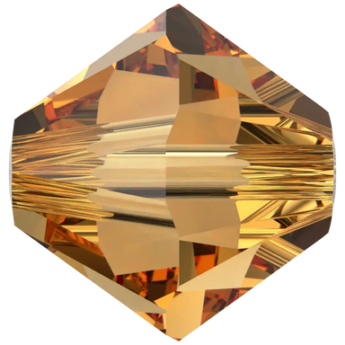 Swarovski Crystal Beads Bicone (5328) Topaz - Bluestreak Crystals
