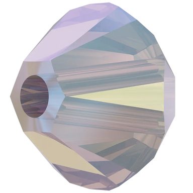 Swarovski Crystal Beads Bicone (5328) White Opal Shimmer 2X - Bluestreak Crystals