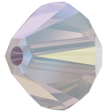 Swarovski Crystal Beads Bicone (5328) White Opal Shimmer - Bluestreak Crystals