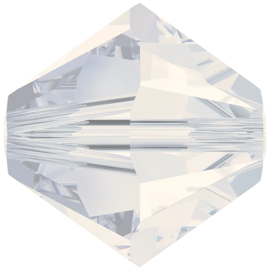 Swarovski Crystal Beads Bicone (5328) White Opal - Bluestreak Crystals