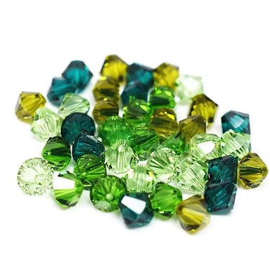 Swarovski Crystal Beads Bicone Mix (5328) Greens - Bluestreak Crystals