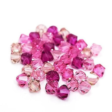 Swarovski Crystal Beads Bicone Mix (5328) Pinks - Bluestreak Crystals