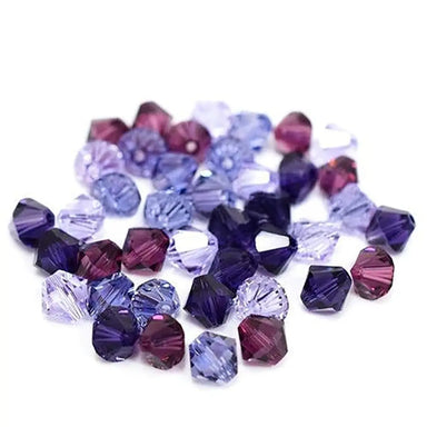 Swarovski Crystal Beads Bicone Mix (5328) Purples - Bluestreak Crystals