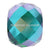 Swarovski Crystal Beads Briolette XXL Hole (5043) Emerald Shimmer 2X-Swarovski Crystal Beads-11mm - Pack of 1-Bluestreak Crystals