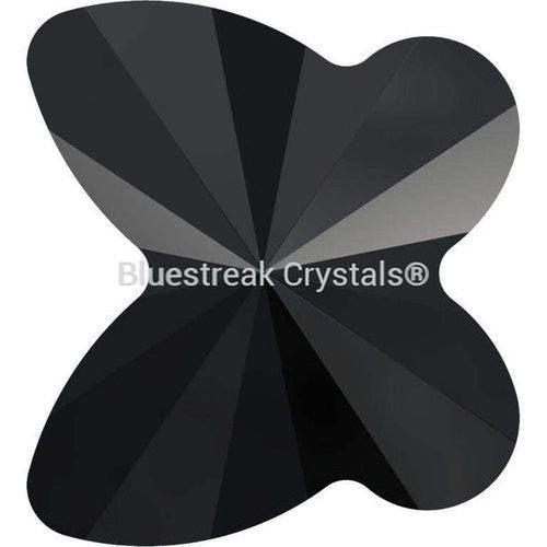 Swarovski Crystal Beads Butterfly (5754) Jet-Swarovski Crystal Beads-6mm - Pack of 10-Bluestreak Crystals