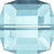 Swarovski Crystal Beads Cube (5601) Aquamarine-Swarovski Crystal Beads-4mm - Pack of 5-Bluestreak Crystals