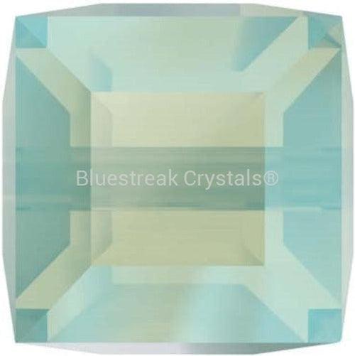 Swarovski Crystal Beads Cube (5601) Chrysolite Opal Shimmer-Swarovski Crystal Beads-4mm - Pack of 5 (End of Line)-Bluestreak Crystals