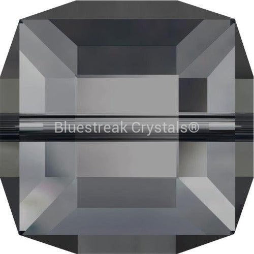 Swarovski Crystal Beads Cube (5601) Crystal Silver Night-Swarovski Crystal Beads-4mm - Pack of 5-Bluestreak Crystals