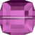 Swarovski Crystal Beads Cube (5601) Fuchsia-Swarovski Crystal Beads-6mm - Pack of 5-Bluestreak Crystals