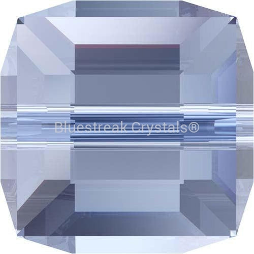 Swarovski Crystal Beads Cube (5601) Light Sapphire-Swarovski Crystal Beads-4mm - Pack of 5-Bluestreak Crystals