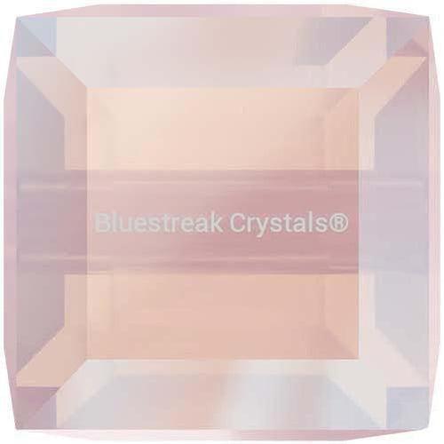 Swarovski Crystal Beads Cube (5601) Rose Water Opal Shimmer-Swarovski Crystal Beads-4mm - Pack of 5-Bluestreak Crystals