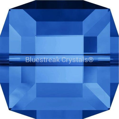 Swarovski Crystal Beads Cube (5601) Sapphire-Swarovski Crystal Beads-4mm - Pack of 5-Bluestreak Crystals