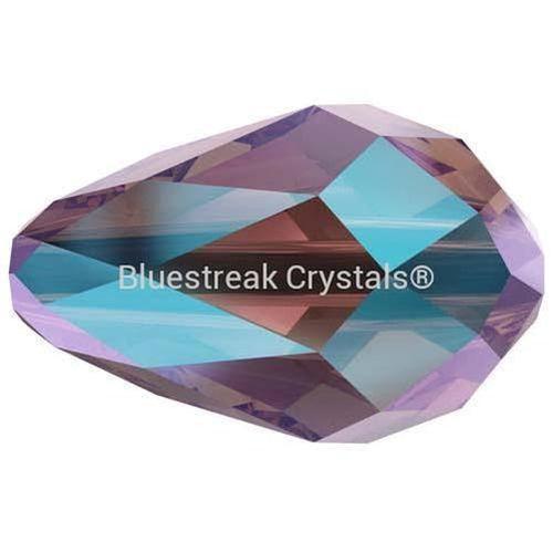 Swarovski Crystal Beads Drop (5500) Amethyst Shimmer 2X-Swarovski Crystal Beads-9mm - Pack of 5-Bluestreak Crystals