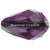 Swarovski Crystal Beads Drop (5500) Amethyst-Swarovski Crystal Beads-9mm - Pack of 5-Bluestreak Crystals