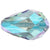 Swarovski Crystal Beads Drop (5500) Aquamarine Shimmer 2X-Swarovski Crystal Beads-9mm - Pack of 5-Bluestreak Crystals