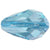 Swarovski Crystal Beads Drop (5500) Aquamarine-Swarovski Crystal Beads-9mm - Pack of 5-Bluestreak Crystals