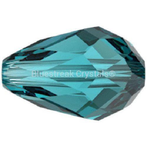 Swarovski Crystal Beads Drop (5500) Blue Zircon-Swarovski Crystal Beads-9mm - Pack of 5-Bluestreak Crystals