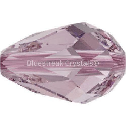 Swarovski Crystal Beads Drop (5500) Light Amethyst-Swarovski Crystal Beads-9mm - Pack of 5-Bluestreak Crystals