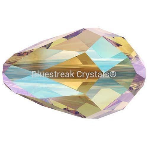 Swarovski Crystal Beads Drop (5500) Light Colorado Topaz Shimmer 2X-Swarovski Crystal Beads-9mm - Pack of 5-Bluestreak Crystals