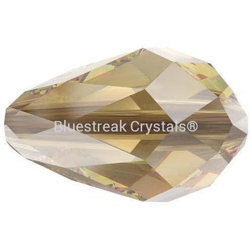 Swarovski Crystal Beads Drop (5500) Light Colorado Topaz-Swarovski Crystal Beads-9mm - Pack of 5-Bluestreak Crystals
