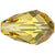 Swarovski Crystal Beads Drop (5500) Light Topaz-Swarovski Crystal Beads-9mm - Pack of 5-Bluestreak Crystals