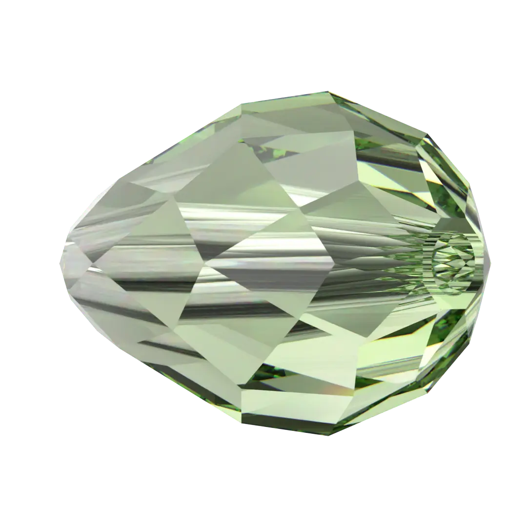 Swarovski Crystal Beads Drop (5500) Recreated Peridot - Bluestreak Crystals