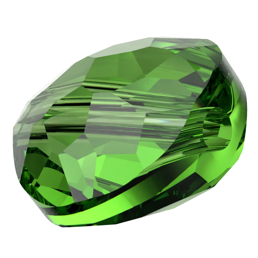 Swarovski Crystal Beads Fantasy Round (5034) Fern Green - Bluestreak Crystals