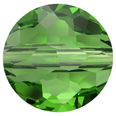 Swarovski Crystal Beads Fantasy Round (5034) Fern Green - Bluestreak Crystals