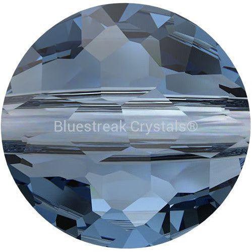 Swarovski Crystal Beads Fantasy Round (5034) Montana-Swarovski Crystal Beads-6mm - Pack of 4-Bluestreak Crystals