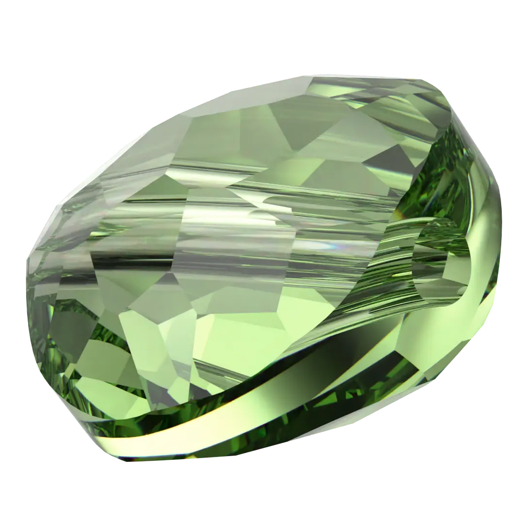 Swarovski Crystal Beads Fantasy Round (5034) Recreated Peridot - Bluestreak Crystals