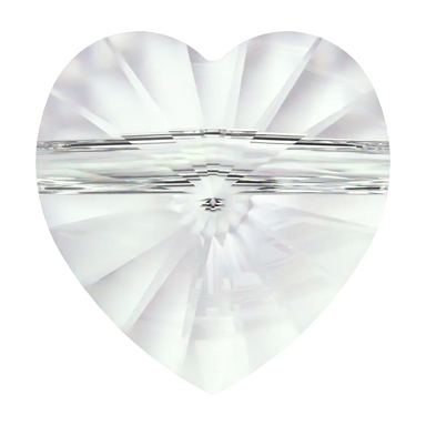 Swarovski Crystal Beads Heart (5742) Crystal - Bluestreak Crystals