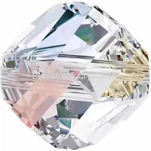 Swarovski Crystal Beads Helix (5020) Crystal AB-Swarovski Crystal Beads-6mm - Pack of 4-Bluestreak Crystals