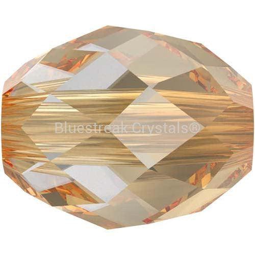 Swarovski Crystal Beads Olive Briolette (5044) Crystal Golden Shadow-Swarovski Crystal Beads-5x4mm - Pack of 4-Bluestreak Crystals