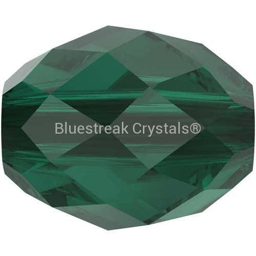 Swarovski Crystal Beads Olive Briolette (5044) Emerald-Swarovski Crystal Beads-5x4mm - Pack of 4-Bluestreak Crystals