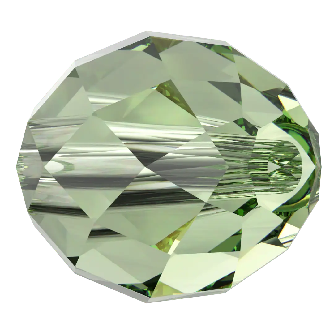 Swarovski Crystal Beads Olive Briolette (5044) Recreated Peridot - Bluestreak Crystals
