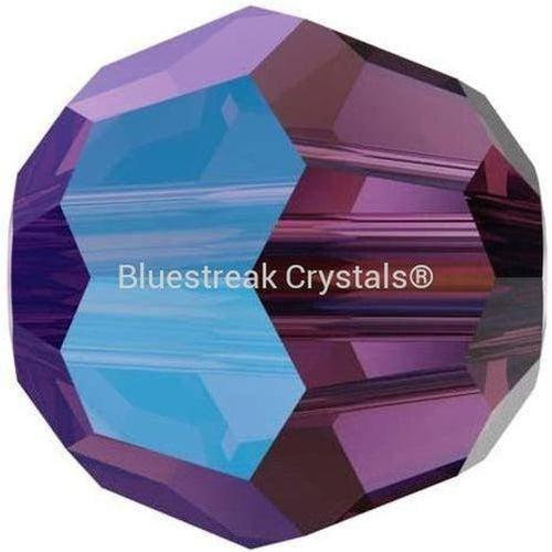 Swarovski Crystal Beads Round (5000) Amethyst Shimmer-Swarovski Crystal Beads-4mm - Pack of 25-Bluestreak Crystals