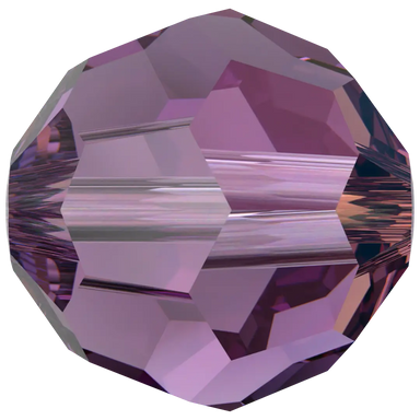 Swarovski Crystal Beads Round (5000) Amethyst Shimmer - Bluestreak Crystals