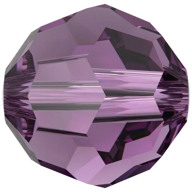 Swarovski Crystal Beads Round (5000) Amethyst - Bluestreak Crystals