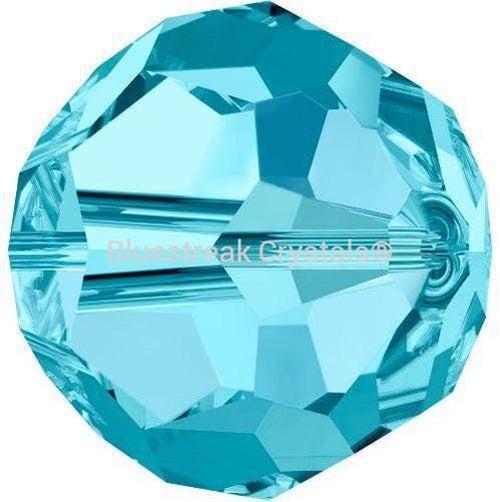 Swarovski Crystal Beads Round (5000) Aquamarine-Swarovski Crystal Beads-2mm - Pack of 25-Bluestreak Crystals