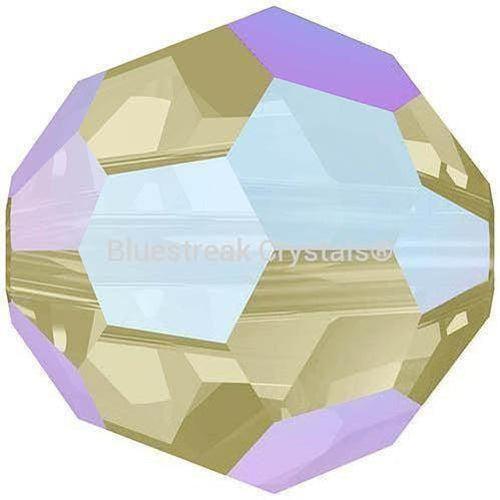 Swarovski Crystal Beads Round (5000) Black Diamond Shimmer-Swarovski Crystal Beads-6mm - Pack of 20-Bluestreak Crystals