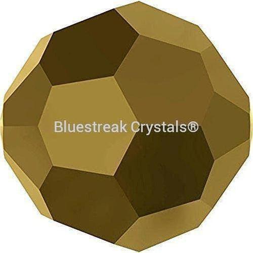 Swarovski Crystal Beads Round (5000) Crystal Dorado-Swarovski Crystal Beads-4mm - Pack of 25-Bluestreak Crystals