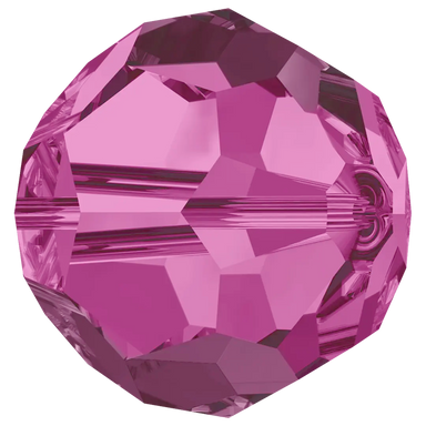 Swarovski Crystal Beads Round (5000) Fuchsia - Bluestreak Crystals