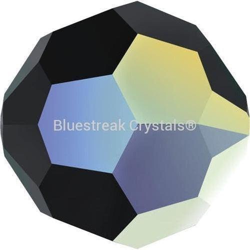 Swarovski Crystal Beads Round (5000) Jet AB-Swarovski Crystal Beads-4mm - Pack of 25-Bluestreak Crystals