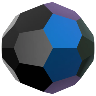 Swarovski Crystal Beads Round (5000) Jet AB - Bluestreak Crystals