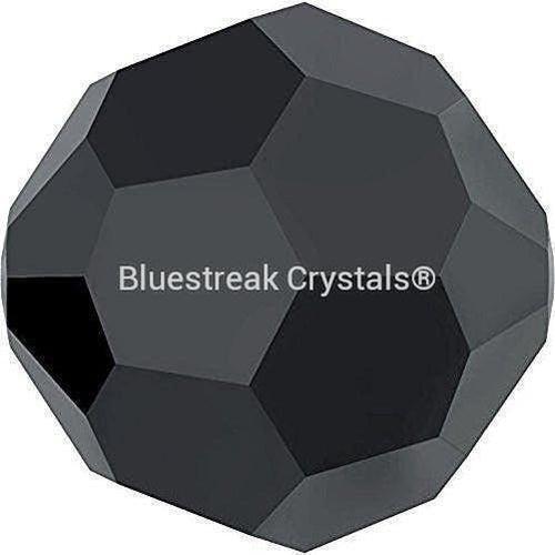 Swarovski Crystal Beads Round (5000) Jet Hematite 2X-Swarovski Crystal Beads-6mm - Pack of 20-Bluestreak Crystals