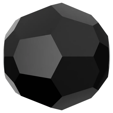 Swarovski Crystal Beads Round (5000) Jet - Bluestreak Crystals