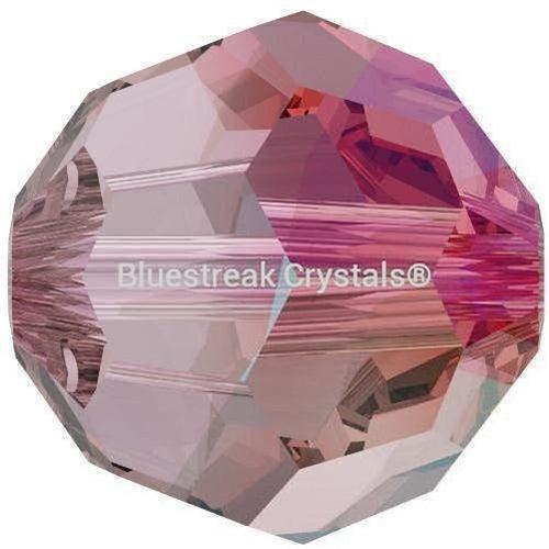 Swarovski Crystal Beads Round (5000) Light Amethyst Shimmer-Swarovski Crystal Beads-4mm - Pack of 25-Bluestreak Crystals